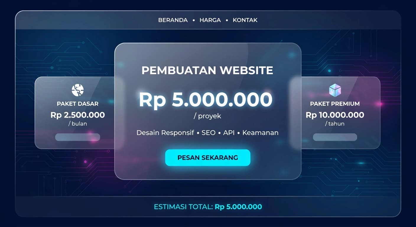 Estimasi Biaya Pembuatan Website Serang Banten